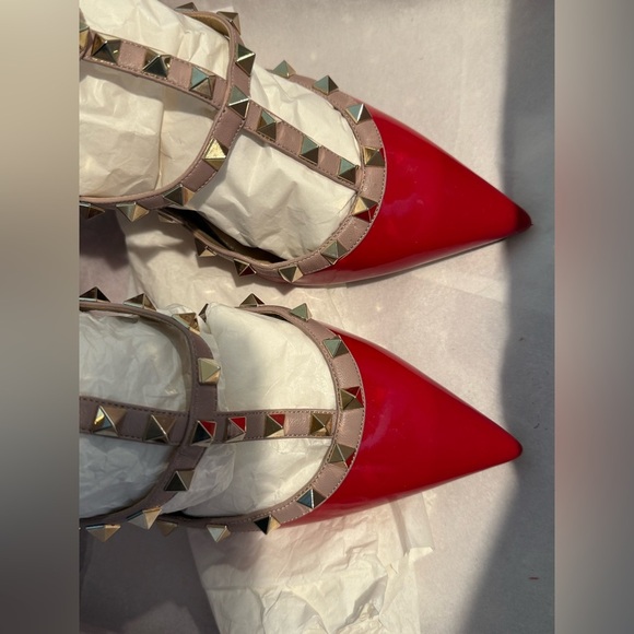 Valentino Garavani Iconic red rockstud  heels size 40.5 - Picture 12 of 15